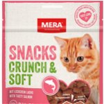 Biscuiti Pisici MERA Snacks Crunch Soft Somon 200g
