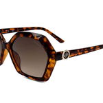 Ochelari de soare, de dama, Guess GF6144 01B 58, Negru