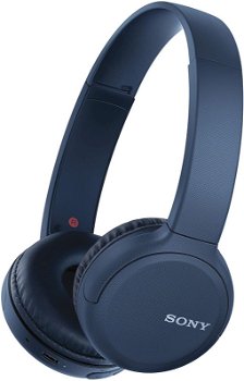 Casti Stereo SONY WH-CH510, On-Ear, Bluetooth, Microfon (Albastru)
