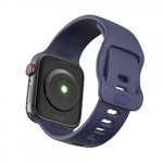 Curea silicon Tech-Protect Icon Apple Watch 1/2/3/4/5/6/SE 38/40mm Navy Blue 0795787712061