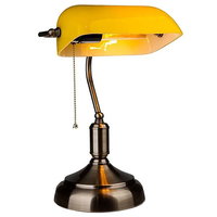 LAMPA BIROU SOCLU E27 CORP METAL SI STICLA - GALBEN, V-TAC
