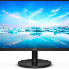 MONITOR PHILIPS 21.5", home, office, VA, Full HD (1920 x 1080), Wide, 200 cd/mp, 4 ms, HDMI, VGA, "221V8/00" (timbru verde 7 lei), PHILIPS