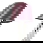 Veioză mov LED sticlă cu abajur din metal (înălțime 13 cm) Cone Hat LED – Leitmotiv, Leitmotiv