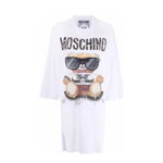 Moschino Teddy Bear Oversized Dress White, Moschino