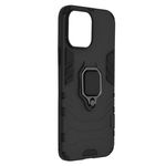 Husa Spate Upzz Techsuit Shield Cu Inel Metalic Compatibila Cu iPhone 13 Pro, Negru