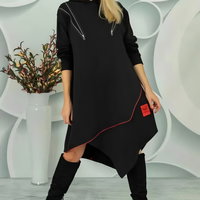 Rochie neagra din bumbac