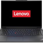 Laptop Lenovo ThinkPad E16 Gen 1 cu procesor AMD Ryzen™ 7 7730U pana la 4.5GHz, 16", WUXGA, IPS, 8GB DDR4-3200 + 8GB SO-DIMM DDR4-3200, 512GB SSD, AMD Radeon™ Graphics, No OS, Graphite Black, 3y Courier or Carry-in