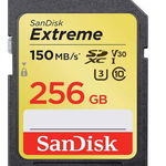 Card memorie SanDisk SDXC Extreme, 256GB, UHS-I