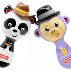 Set 2 jucarii muzicale, Fisher Price, 3 ani+, Multicolor