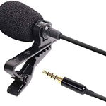 Microfon Laviera Techstar® Lapel cu Clip, Reducerea Zgomotului, 3.5mm, TRRS, 1.5m, 