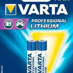 Set 2 baterii litiu AAA, 1,5 V, 1100 mAh, Varta Professional, Varta