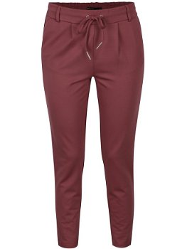 Pantaloni roz inchis cu talie elastica - ONLY Poptrash, ONLY