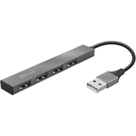 USB Hub Trust Halyx Aluminium 4 Mini USB Silver