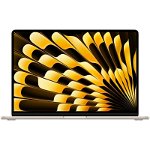 Laptop APPLE MacBook Air 15 mqku3ze/a, Apple M2, 15.3" Retina Display, 8GB, SSD 256GB, 10-core GPU, macOS Ventura, Starlight, Tastatura layout INT