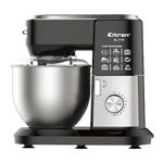 Mixer cu bol Eltron EL7779, 1900W, 10 viteze, Bol inox 6L, Tel Carlig Paleta Spatula, Negru, EL7779