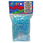 Elastice Rainbow Loom - Stralucesc in intuneric Albastru, 600 buc