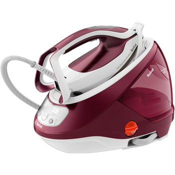 Statie de calcat Tefal Pro Express Protect GV9220E0, 2600 W, 7.5 bari, 1.8 L (Alb/Rosu), Tefal