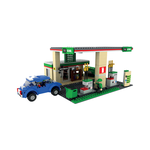 Set cuburi constructie MyCity Benzinarie, 435 piese, Blocki