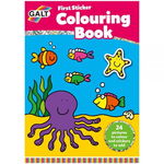 Prima Carte de Colorat cu Abtibilduri Galt First Sticker Colouring Book , Galt