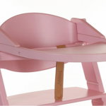 Tavita de joaca scaun lemn copii culoare roz Treppy