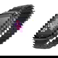 Ceas Inteligent HOCO Y100, pentru Copii, Baterie 400mAh, Bluetooth, Memorie 32Mb+32Mb, Curea silicon, Negru Engros, 