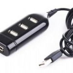 Hub USB Gembird UHB-CT02, 4x USB 2.0, Black