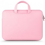 Husa Geanta Upzz Tech Protect Airbag Compatibila Cu Laptop 13 Inch ,roz, Upzz