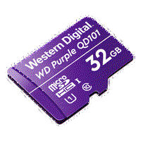 Card MicroSD 32GB, seria Purple Ultra Endurance - Western Digital - WDD032G1P0C, WD