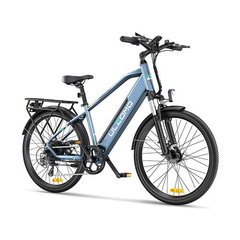 Bicicleta electrica Ulzomo ULZM26-BL, autonomie 100km, 250W, 36V 17Ah, 7 trepte viteza max. 25km/h, LDC, albastru, anvelope 26x1.95 inch, ULZOMO Bicicleta electrica Ulzomo ULZM26-BL, autonomie 100km, 250W, 36V 17Ah, 7 trepte viteza max. 25km/h, LDC, albastru, anvelope 26x1.95 inch, ULZOMO