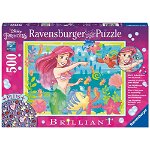 Puzzle Ariel, 500 Piese + Stickere, Ravensburger