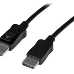 30 ft DisplayPort 1.2 Cable with Latches - Active - 2560x1600 - DPCP & HDCP - Male to Male DP Video Monitor Cable (DISPL10MA) - DisplayPort cable - 10 m, StarTech