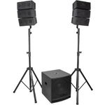 Boxe sonorizare subwoofer activ 800W, 6 sateliti, 2 suport boxe, BT, Ibiza