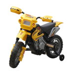 vidaXL Motor pentru copii, galben și negru, vidaXL