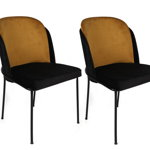 Set scaune (2 bucăți) Dore Chair Set (2 Pieces), Muştar, 54x86x55 cm, Nmobb