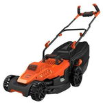 Masina de tuns iarba, Black & Decker, 1600W, Latime taiere de 38 cm, Portocaliu/Negru