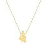 Lantisor si Pandantiv Disney Beauty and The Beast Silhouette Sterling Silver and Gold Plated, Disney