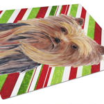 Caroline`s Treasures Yorkie Candy Cane de vacanță de Crăciun de sticlă de tăiere Bord mare Multi 12H x 16W, 