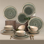Set de cină din ceramică, Verde, Keramika