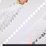 KARL LAGERFELD KIDS, Rochie-camasa cu aplicatii cu strasuri, Alb