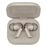 Casti True Wireless Motorola MOTO Buds+ Flute, Bluetooth, In-Ear, Dolby Atmos, Smart ANC, Rezistenta la apa (Bej), Motorola