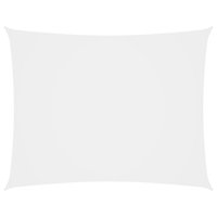 Pânză parasolar, alb, 2,5x4 m, țesătură oxford, dreptunghiular