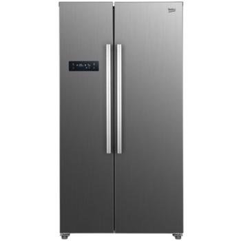Side by side Beko GNO4331XPN, capacitate 442 l, NeoFrost Dual Cooling, display touch, 177 cm, clasa E, argintiu