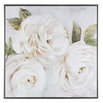 Tablou pictat in ulei Flowers 72.5 cm x 4.5 cm x 72.5 h, Bizzotto