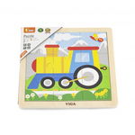 Puzzle din 9 piese mari - tren, Viga