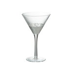 Pahar Cocktail Transparent/Argintiu, J-LINE