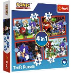 Puzzle Trefl 4 in 1- Sonic, Aventurile lui Sonic