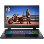 Laptop Gaming Acer Nitro 17 AN17-51-56AT cu procesor Intel® Core® i5-13420H pana la 4.7GHz, 17.3", FHD, 165Hz, IPS, 16GB DDR5, 1TB SSD, NVIDIA® GeForce RTX™ 4050 6GB GDDR6, No OS, Black