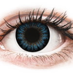 Lentile de contact colorate ColourVUE BigEyes Cool Blue - cu dioptrie (2 lentile), Maxvue Vision