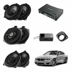 Pachet sistem audio Plug&Play Audison dedicat BMW K4E X4M + Amplificator AP F8.9bit 1040W + Conectica dedicata, Audison