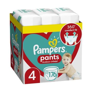 Scutece Pampers Pants, Nr 4, 9-15 Kg, 176 bucati, Pampers